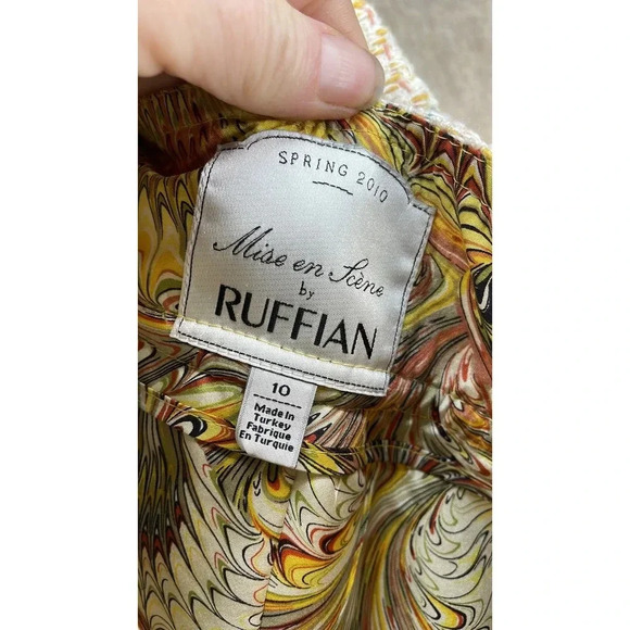 Anthropologie Mise En Scène by Ruffian Cream Tweed‎ Skirt Size 10 - Picture 7 of 8